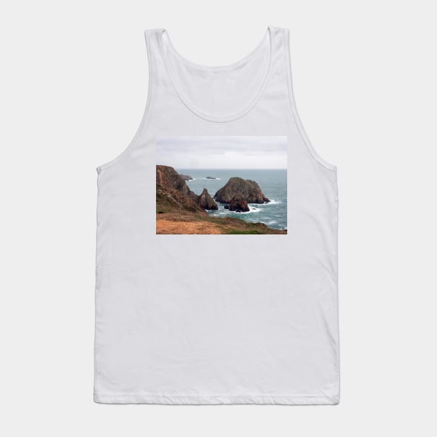 Alderney coastline, Channel Islands Tank Top by HazelWright